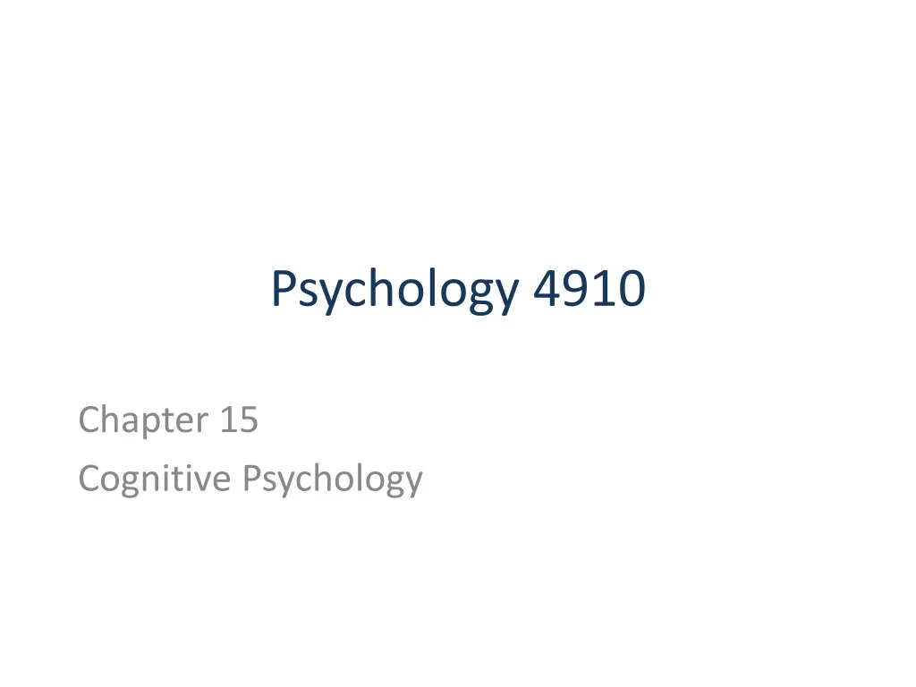 psychology 4910