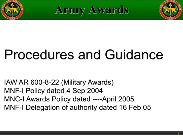 army awards