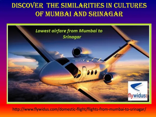 Book Flights from Mumbai to Srinagar, Cheapest Flight Ticket