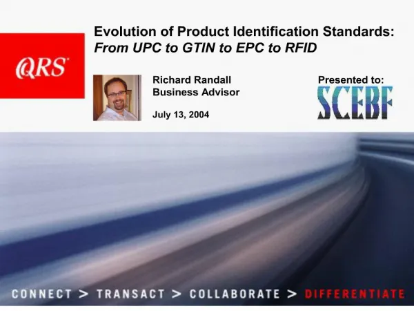 evolution of product identification standards: from upc to gtin ...