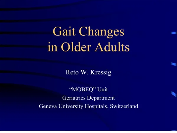 gait changes in older adults