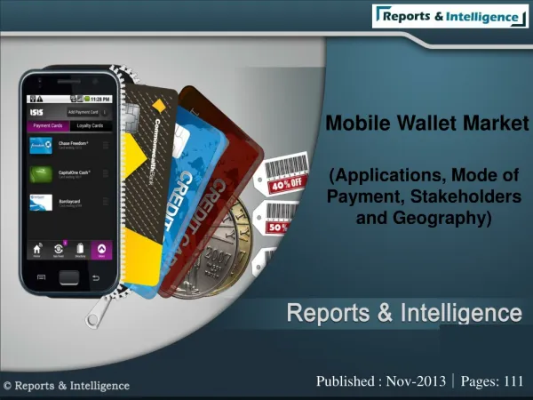 Mobile Wallet Market (Applications, Mode of Payment, Stakeho