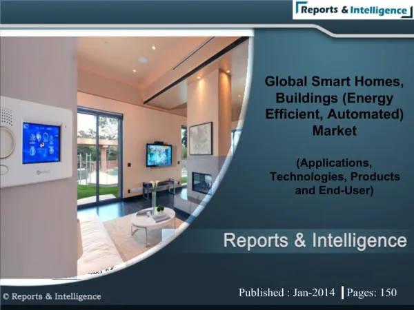 Global Smart Homes, Buildings (Energy Efficient, Automated)