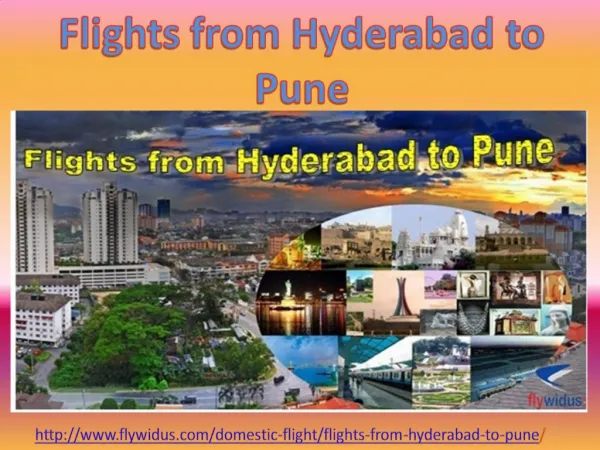 Book Cheapest air tickets from Hyderabad to Pune at lowest p