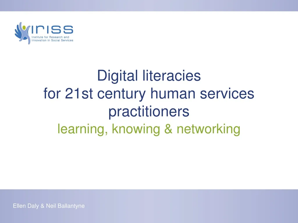 digital literacies for 21st century human services practitioners