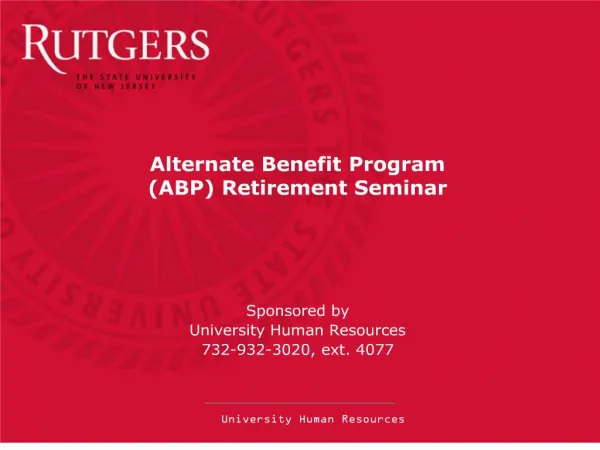 alternate benefit program abp retirement seminar
