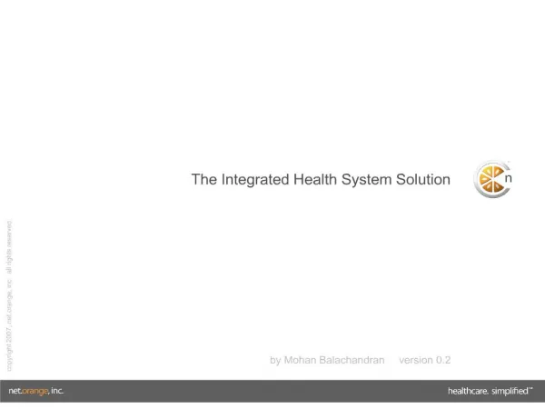 the integrated health system solution