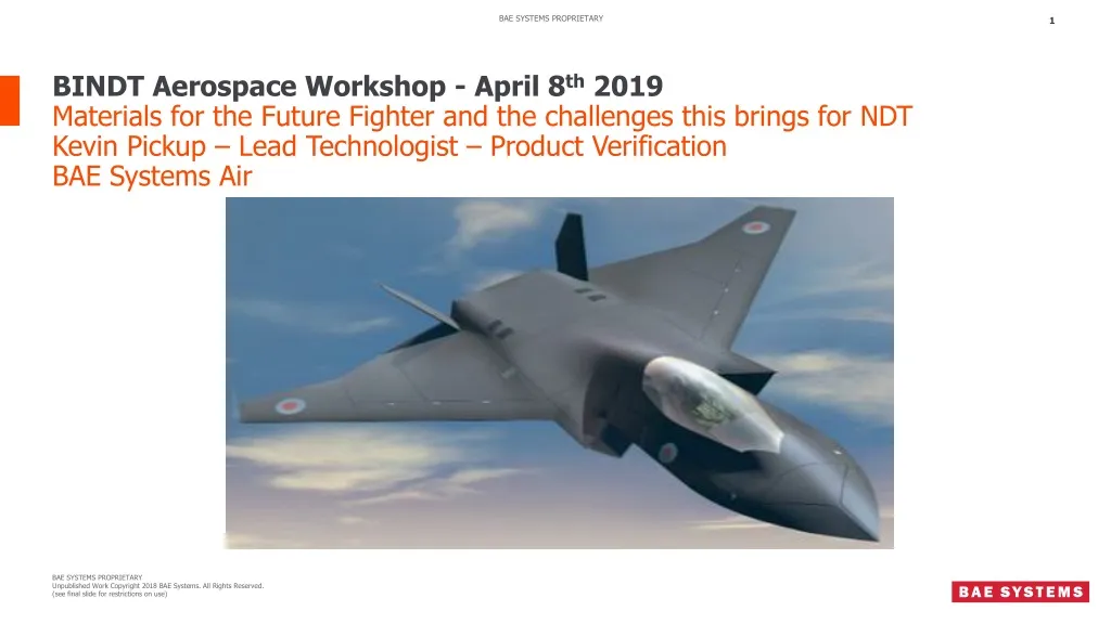 bindt aerospace workshop april 8 th 2019