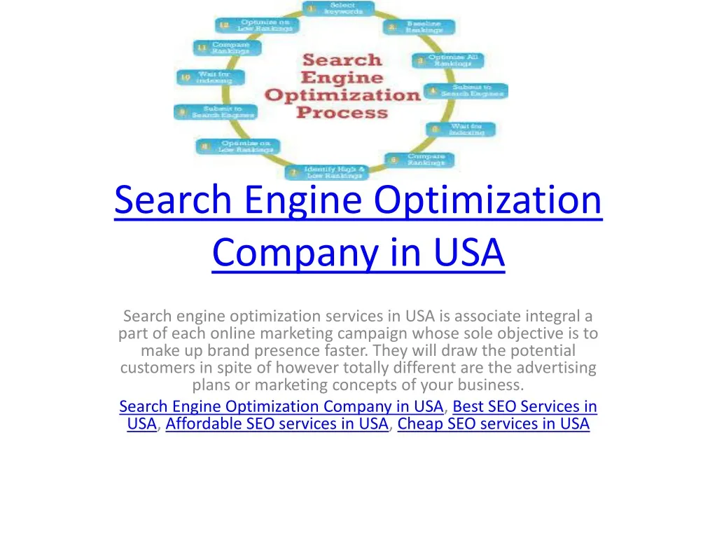search engine optimization company in usa