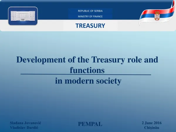 Development of the Treasury role and functions in modern society