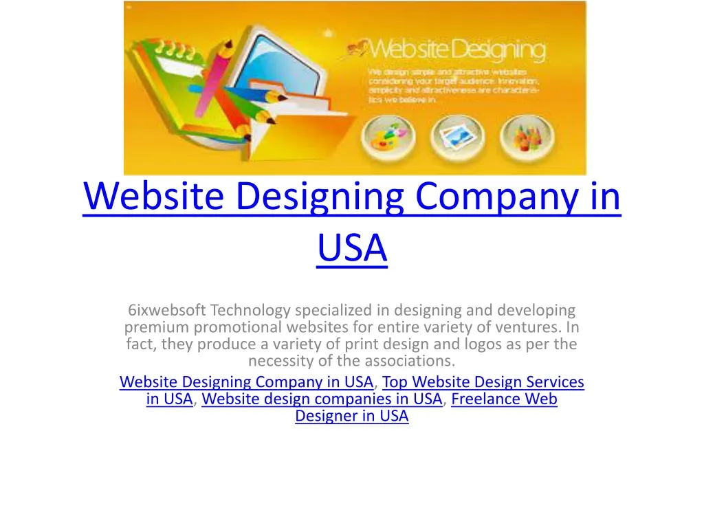 website designing company in usa