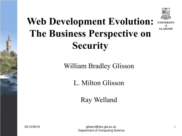 Web Development Evolution: The Business Perspective on Security