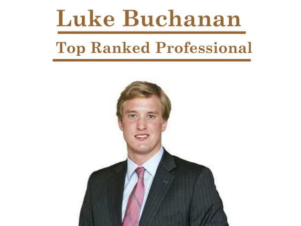 Luke Buchanan- Top Ranked Professional
