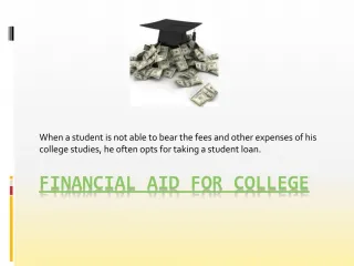 Financial Aid For Graduate School - slide 1