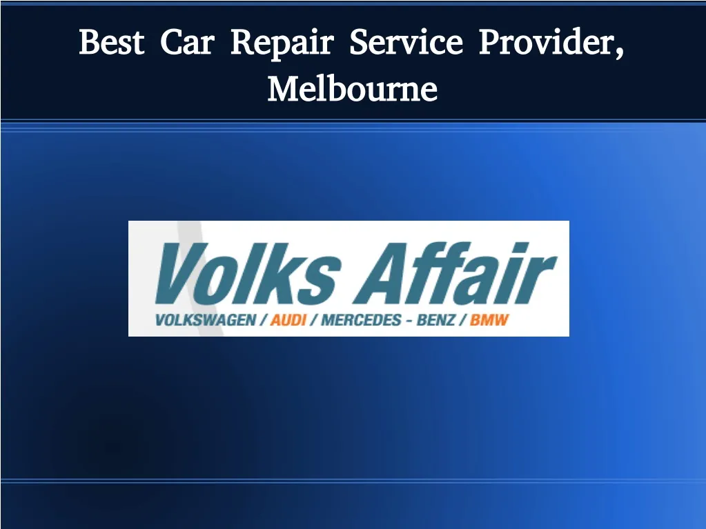 best car repair service provider melbourne