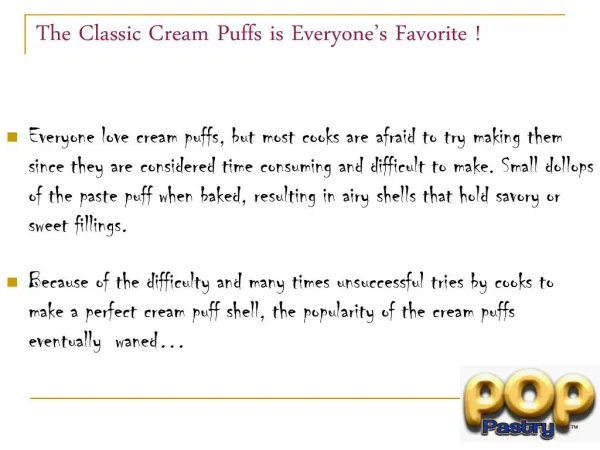 the classic cream puffs is everyone s favorite
