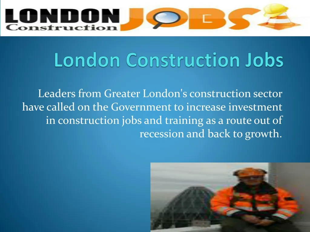 london construction jobs