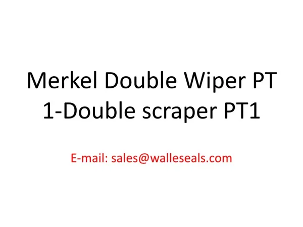 Merkel Double Wiper PT 1-Double scraper PT1
