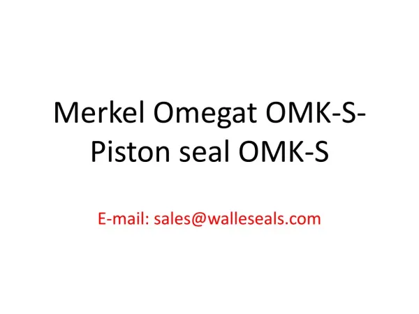 Merkel Omegat OMK-S- Piston seal OMK-S