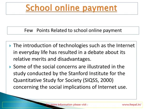 School online payment are now slowly moving towards taking t