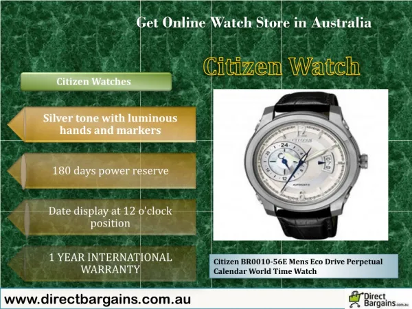 Citizen Mens watches at directbargains on best price in Aust