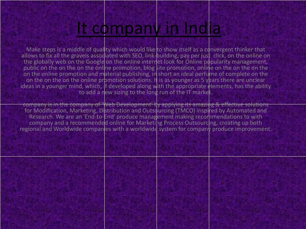 it company in india