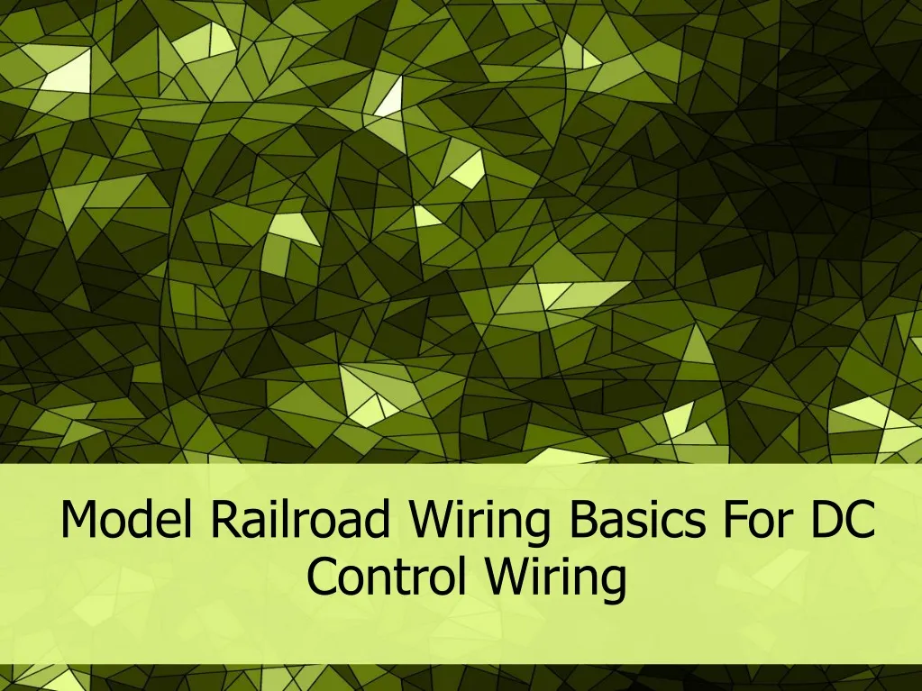 model railroad wiring basics for dc control wiring