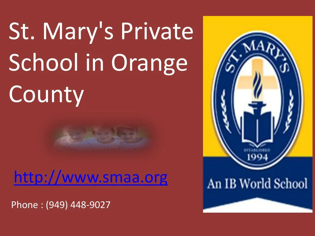 st mary s private school in orange county