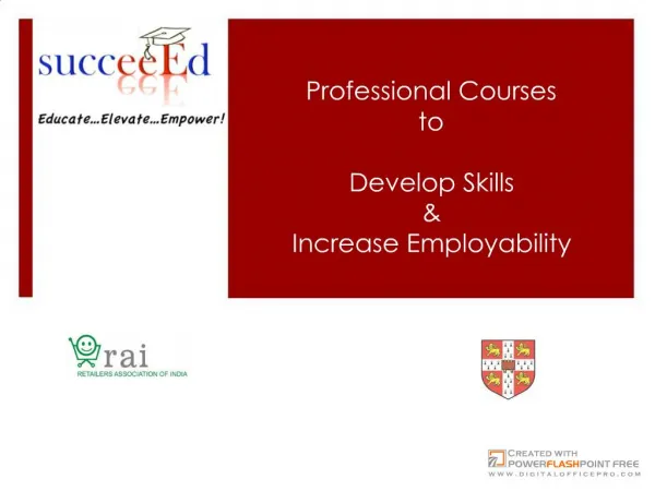 professional courses to develop skills & increase employability