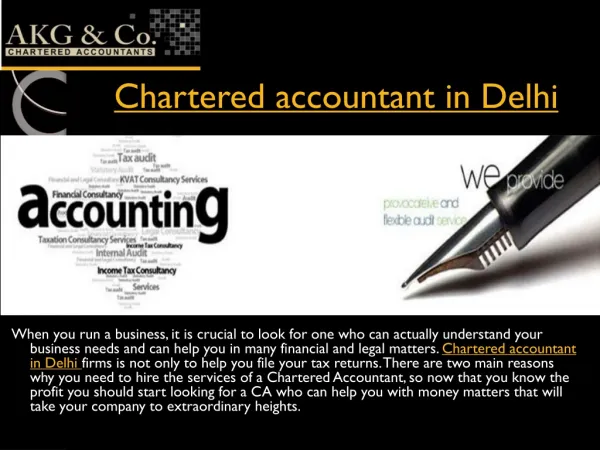 Looking for Chartered accountant in Delhi