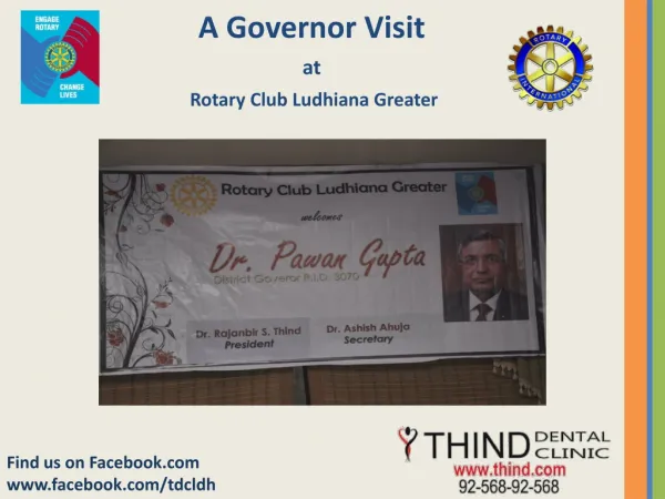 Governor Visit at Rotary Club