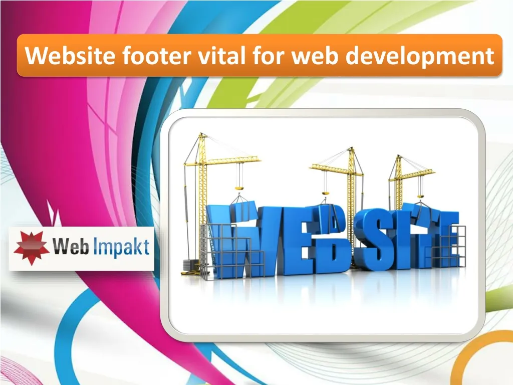 website footer vital for web development