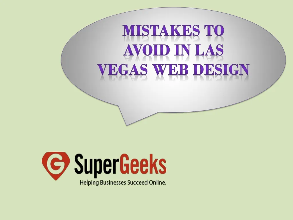 mistakes to avoid in las vegas web design