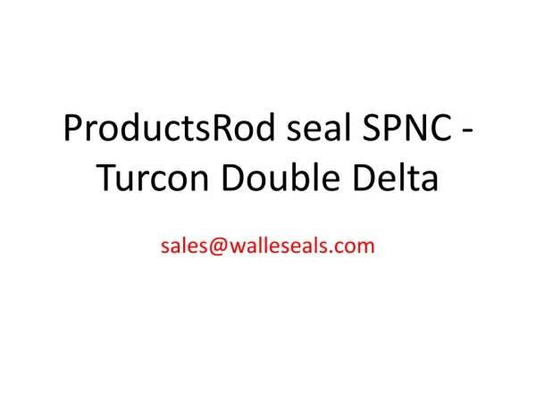 Rod seal SPNC - Turcon Double Delta