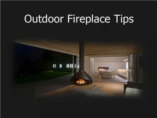 Useful tips on outdoor fireplace