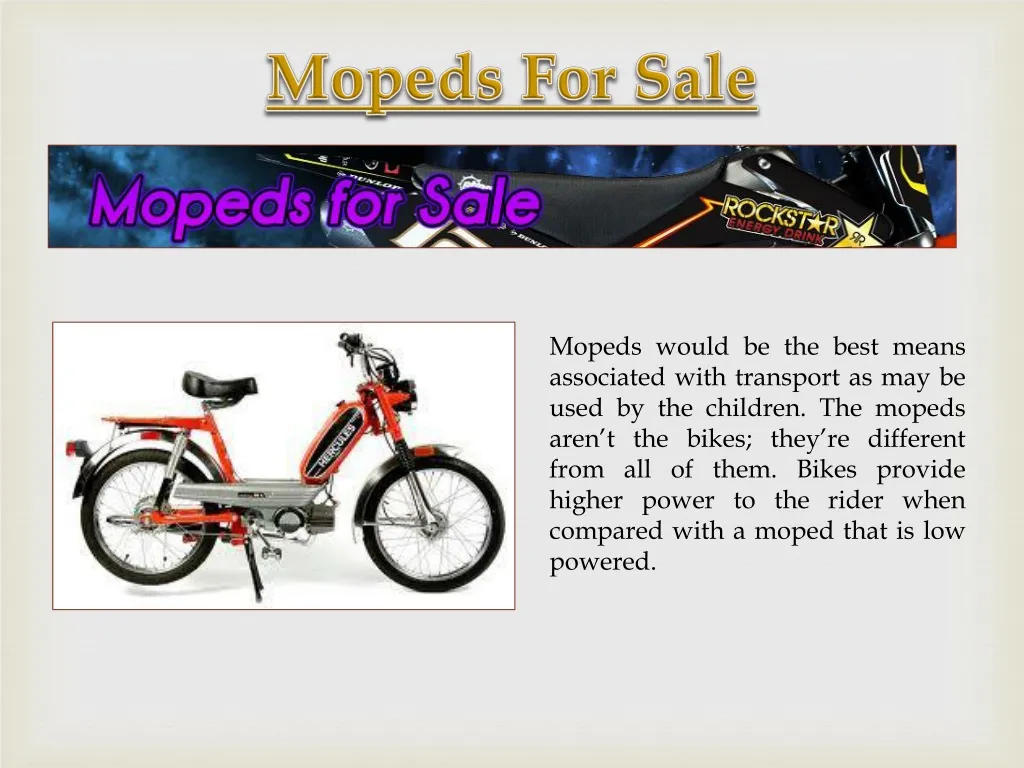 mopeds for sale
