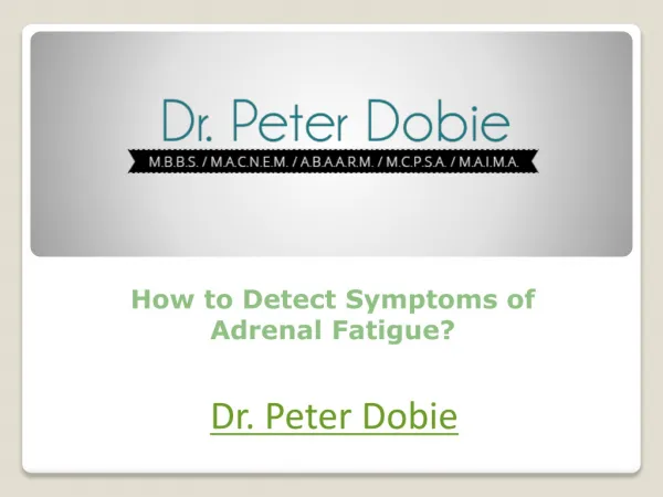 How to Detect Symptoms of Adrenal Fatigue?