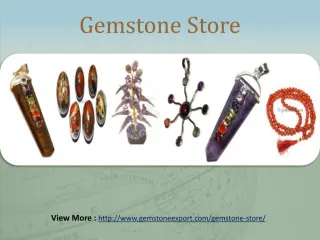 Gemstone Online store - slide 1