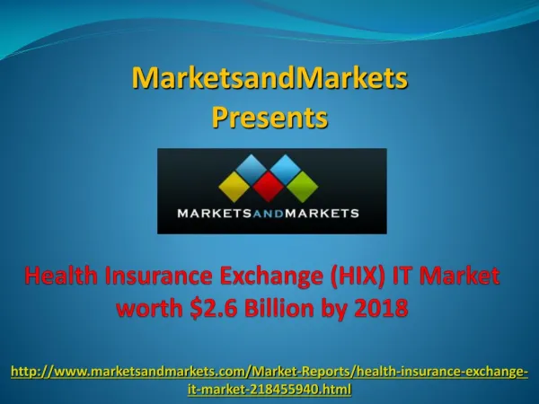 Health Insurance Exchange Market by 2018