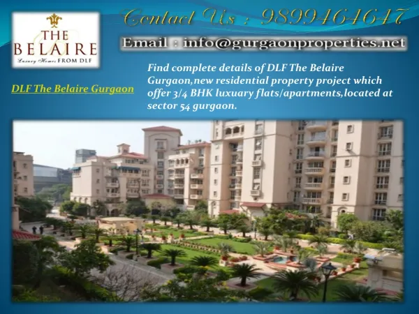 DLF The Belaire Gurgaon