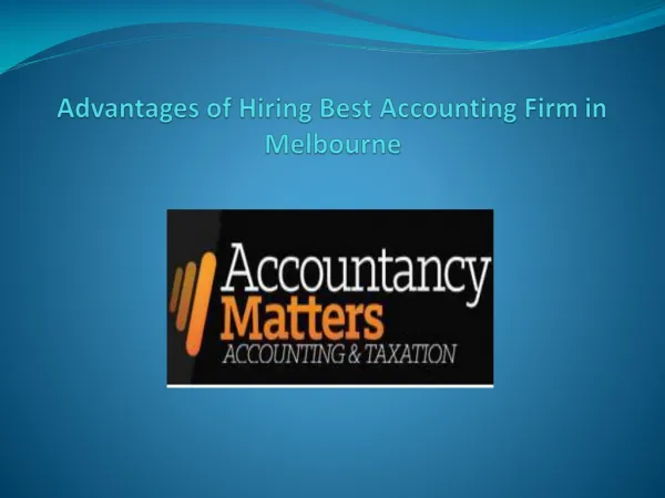 Accounting Firm in Melbourne