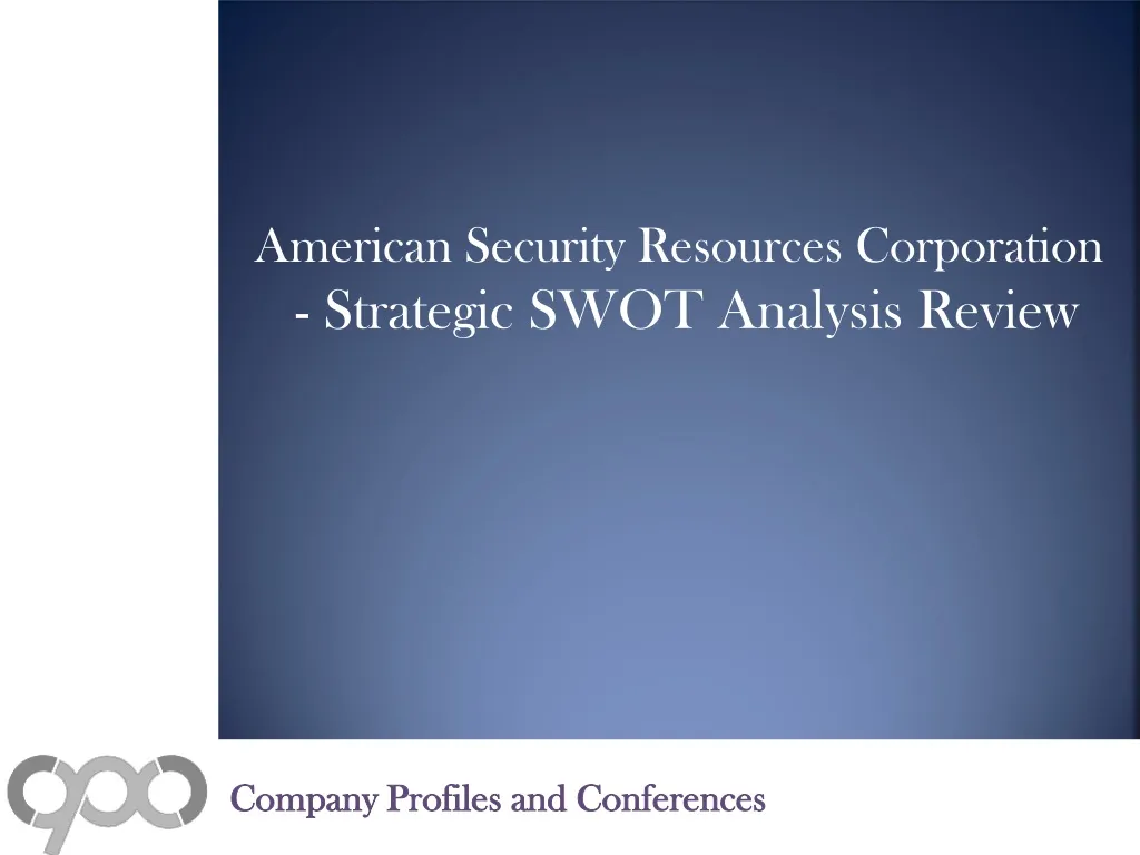 american security resources corporation strategic