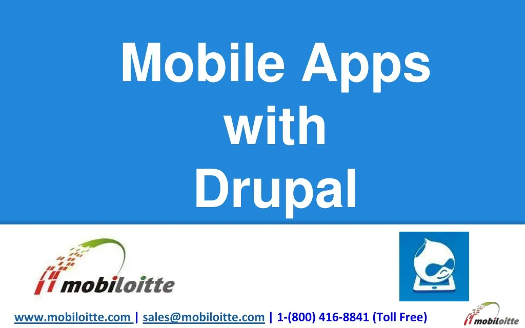 mobile apps with drupal