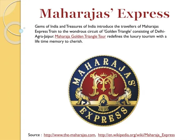 Maharajas Golden Triangle Tour