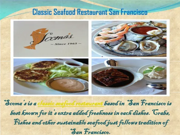 Classic Seafood San Francisco