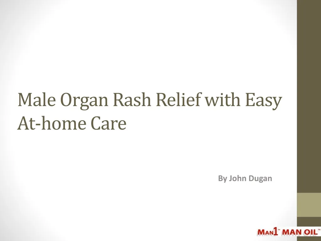 male organ rash relief with easy at home care