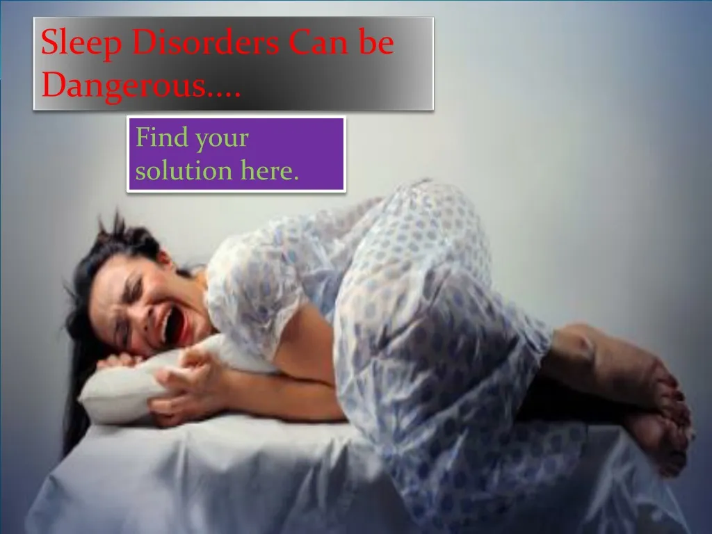 sleep disorders can be dangerous