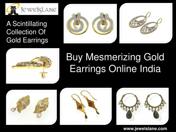 Buy Mesmerizing Gold Earrings Online India