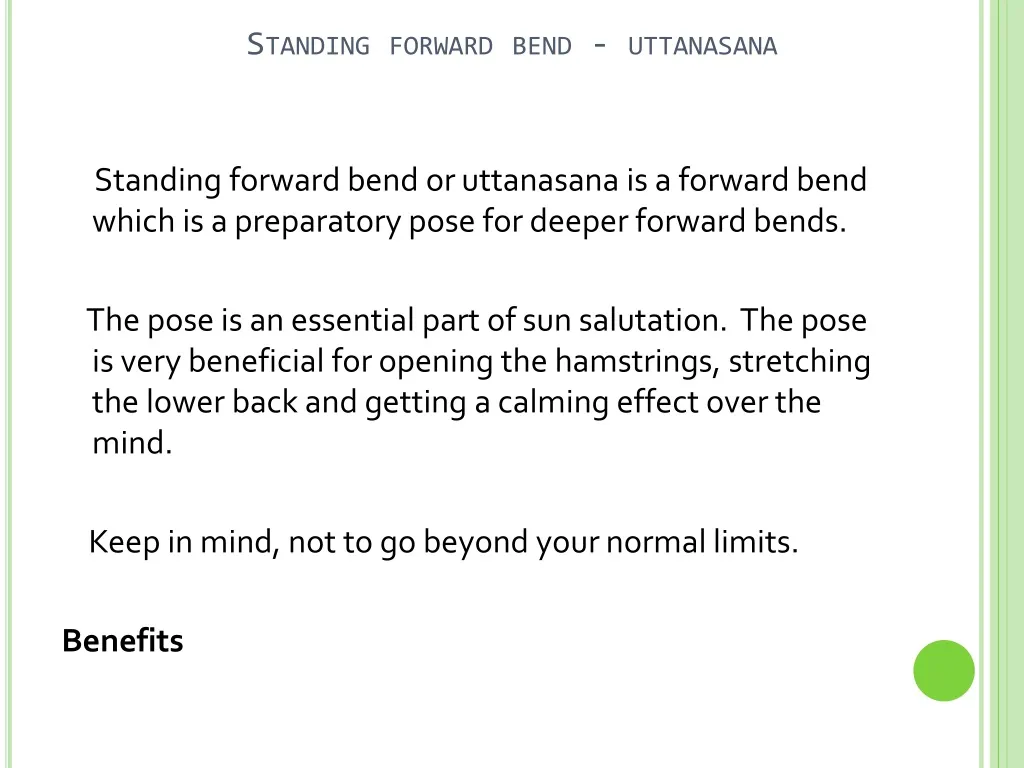 standing forward bend uttanasana