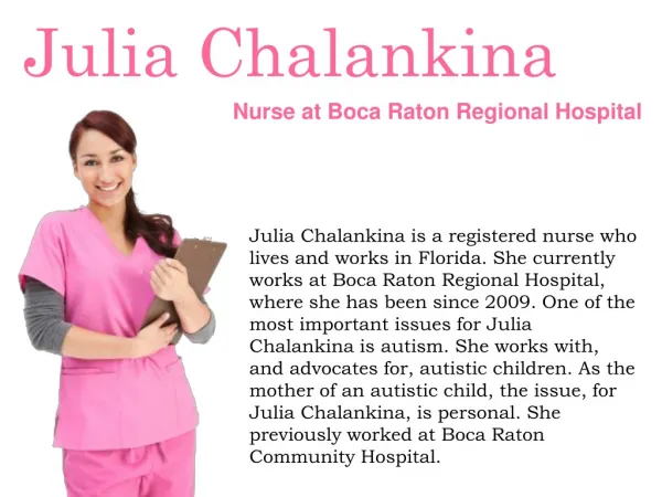 Julia Chalankina- A Florida Nurse